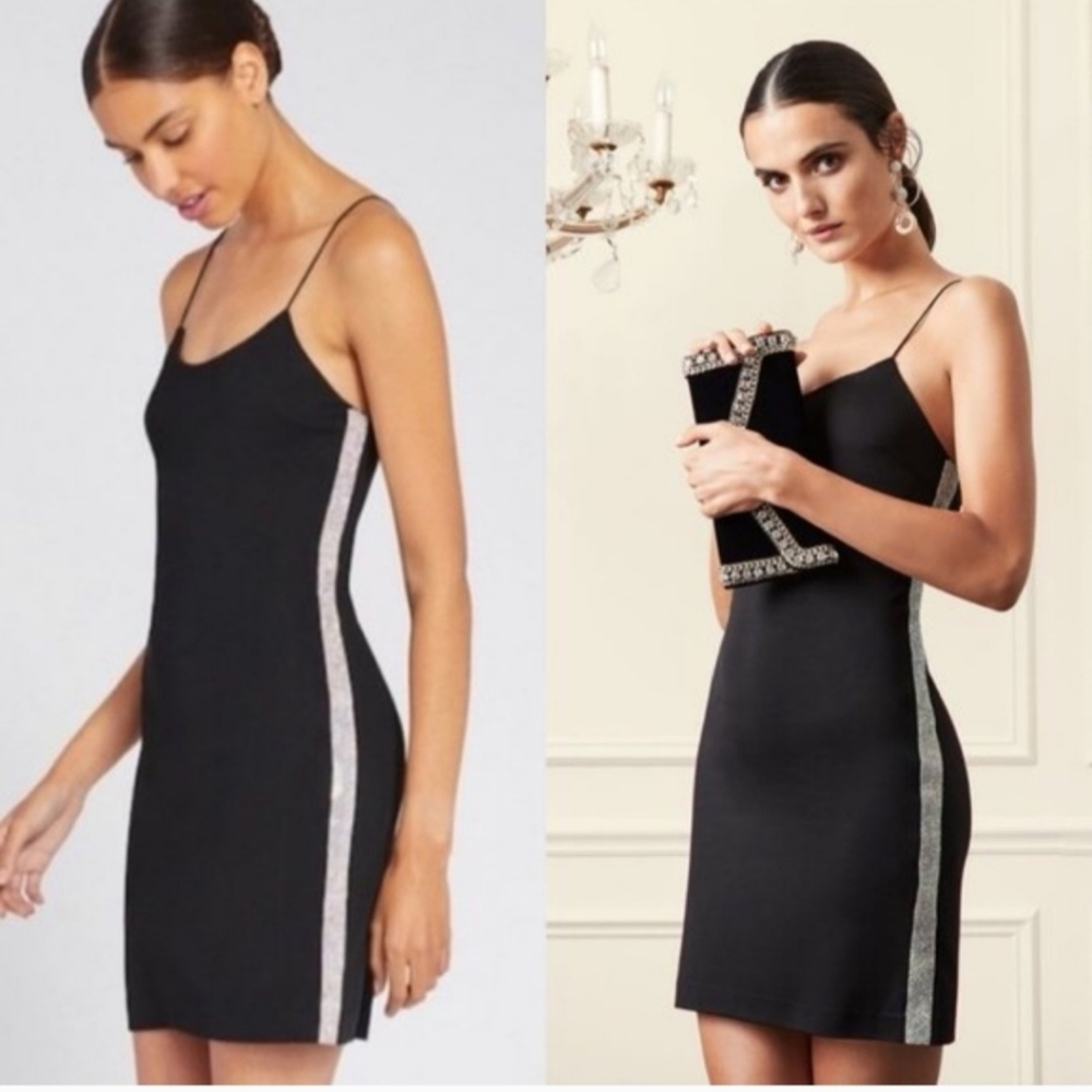 Alice + Olivia Noni Embellished Mini Bodycon Dress size 2 - Picture 10 of 13